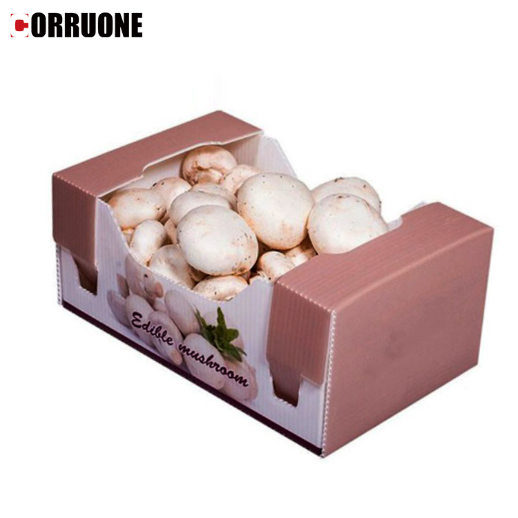A4 Nuc Asparagus Corrugated Plastic Sheet Box With UV Coating