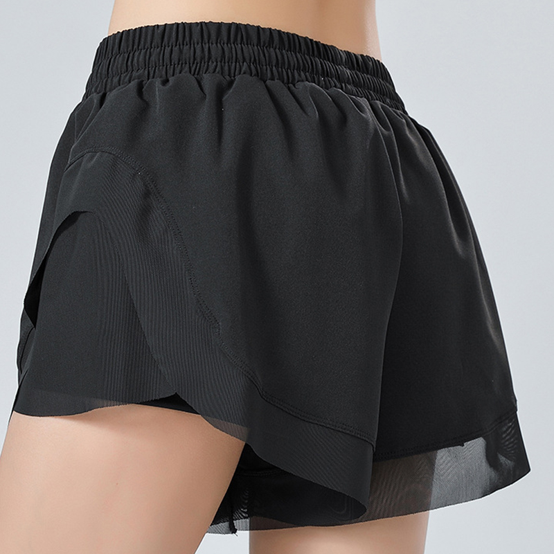 Oem Factory Manufacturer Custom Logo Workout Gym Jogging Women's Sports Yoga Training Running Shorts