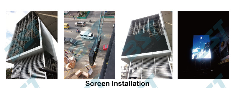 1/4 scan P10 1R1G1B Outdoor Advertising LED Display For Airport / Hotel with 160X160mm Module