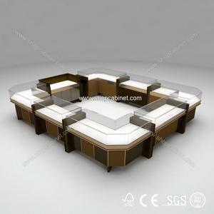 China Black glass display Jewelry Showcase for Store wholesale