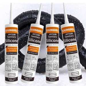 China High Quality Acetic Cure Adhesive Silicon RTV Transparent Glass Sealant wholesale