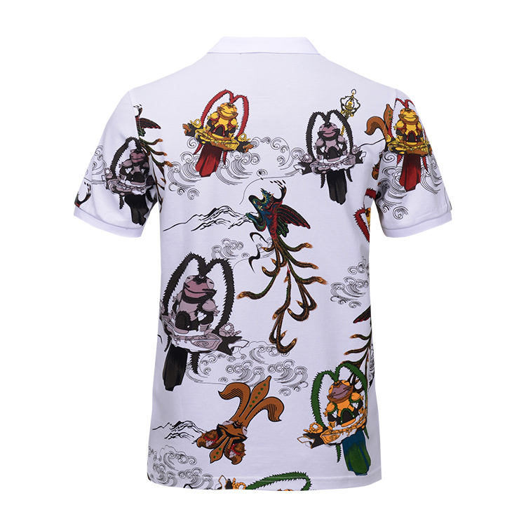 100 Cotton Polo Collar T Shirt For Men , Short Sleeve Casual Polo Shirt