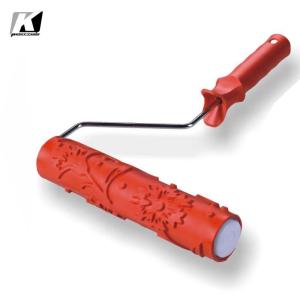 China OBM Antiwear Pattern Rubber Roller , 9'' Embossed Paint Roller wholesale