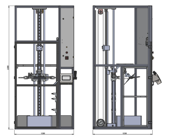 PLC Control LCD Touch Screen 300mm Drop Test Directional Drop Testing Machine
