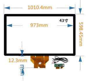China 43“PCAP Touch Panel 6H Industrial Touch Screen Panel PC wholesale