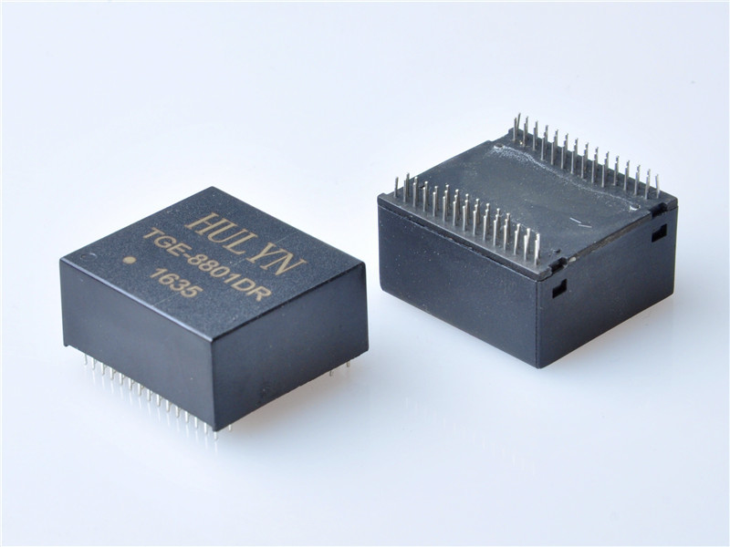 10/100/1000 Base-T Quad port SMD LAN Magnetic Transformer,88PIN,Very low profile PCMCIA /PC Card, SMD package.