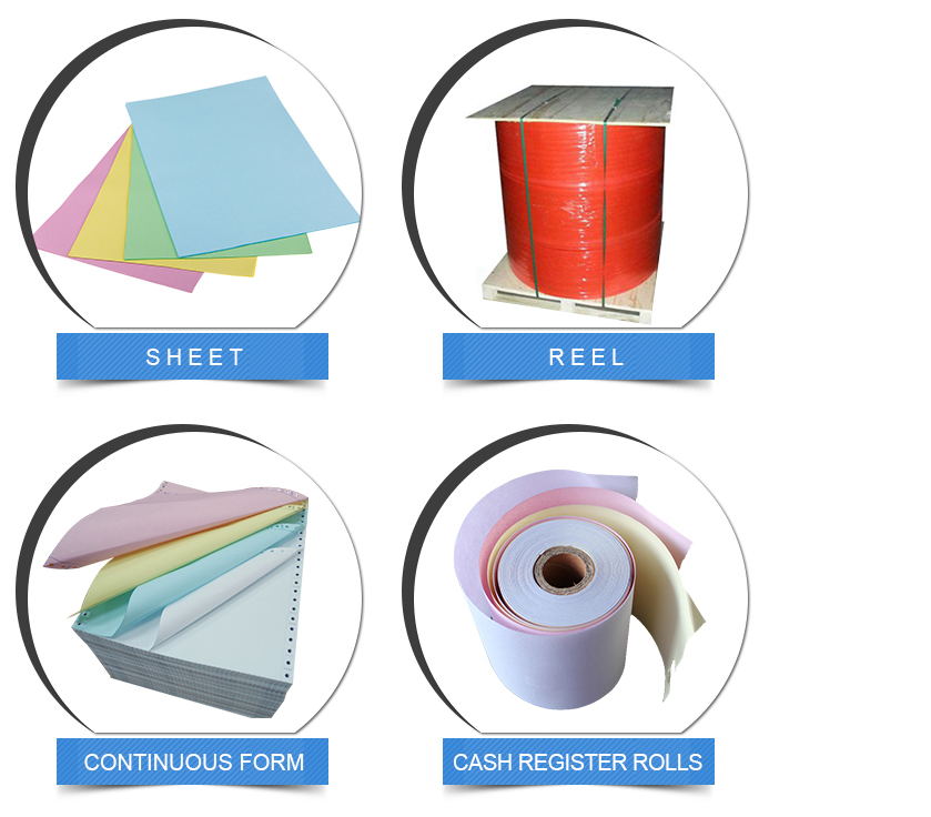 Office Paper Roll CF/CFB/CB Carbonless Paper for Clear and Legible Copies
