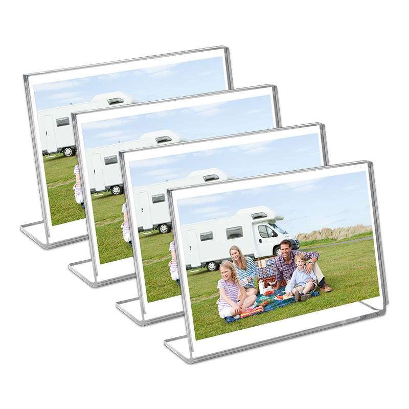 Clear Magnetic Tabletop Photo Frames Lightweight Drop Resistant