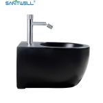 Bathroom WC pan SWJ1131MB White Wall Hung Bidet 490*370*300 mm size , Floor