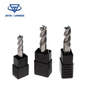 China Solid Carbide Coated HRC55 End Mill / 2 Flute Flattened End Mill Cutter wholesale