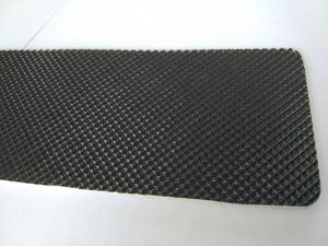 China Black Color Pvc Conveyor Belt , Diamond Pattern Treadmill Replacement Belt wholesale