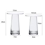Family Decorative Crystal Borosilicate Glass Vases