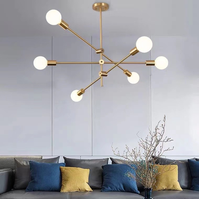 Glass Ball Sinple Style Living Room Modern LED Chandelier