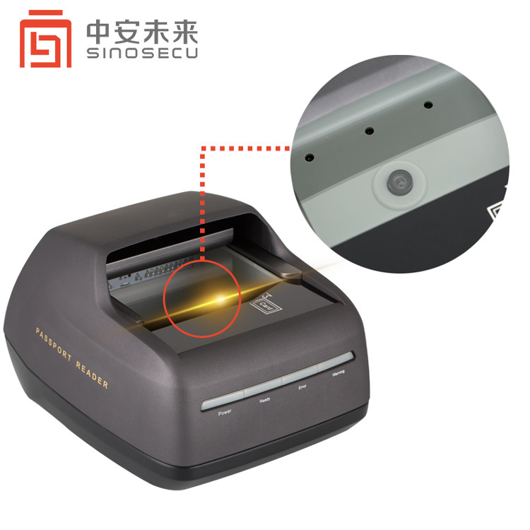 Hotel and Airport ID Card Reader Visa Scanner 235*250*148mm with Software Development Kit