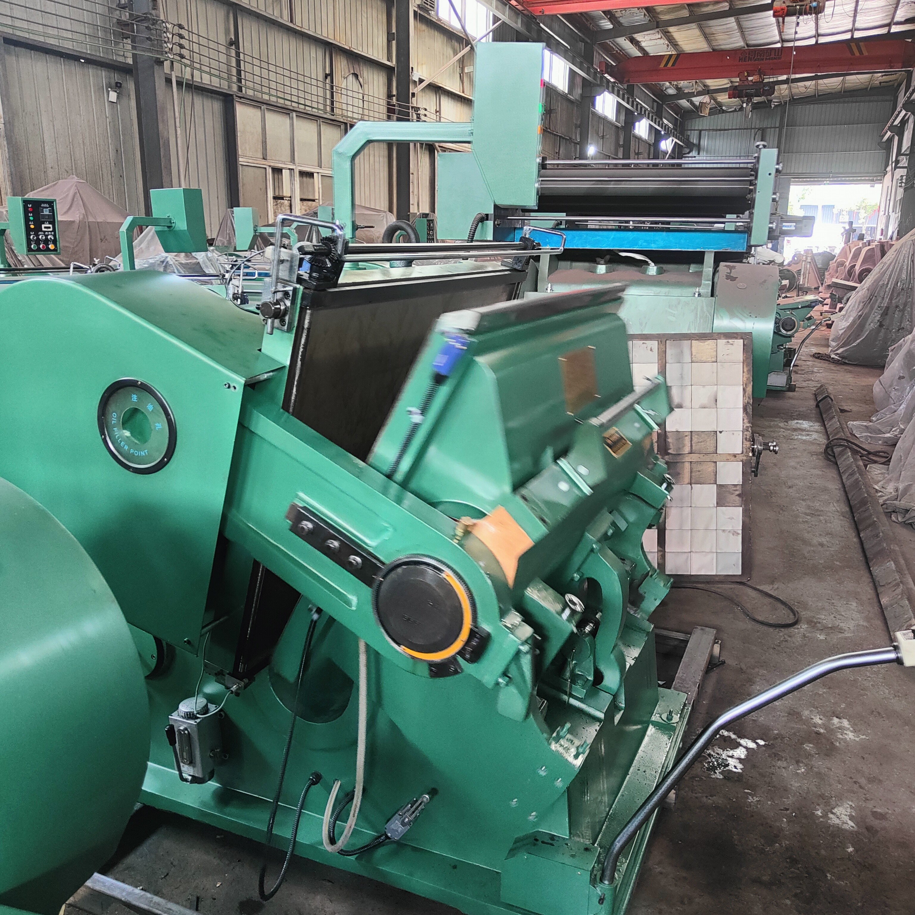 HJ1040 Emboss Indentation Machine 1040*720 4KW Configuration Table