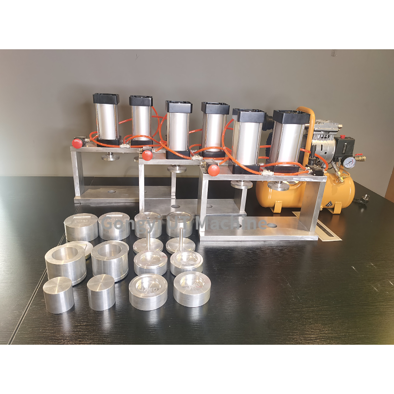 Easy to Operate 2 Mold Small Bath Bombs Pressing Machine for Making Cosmetic Powder