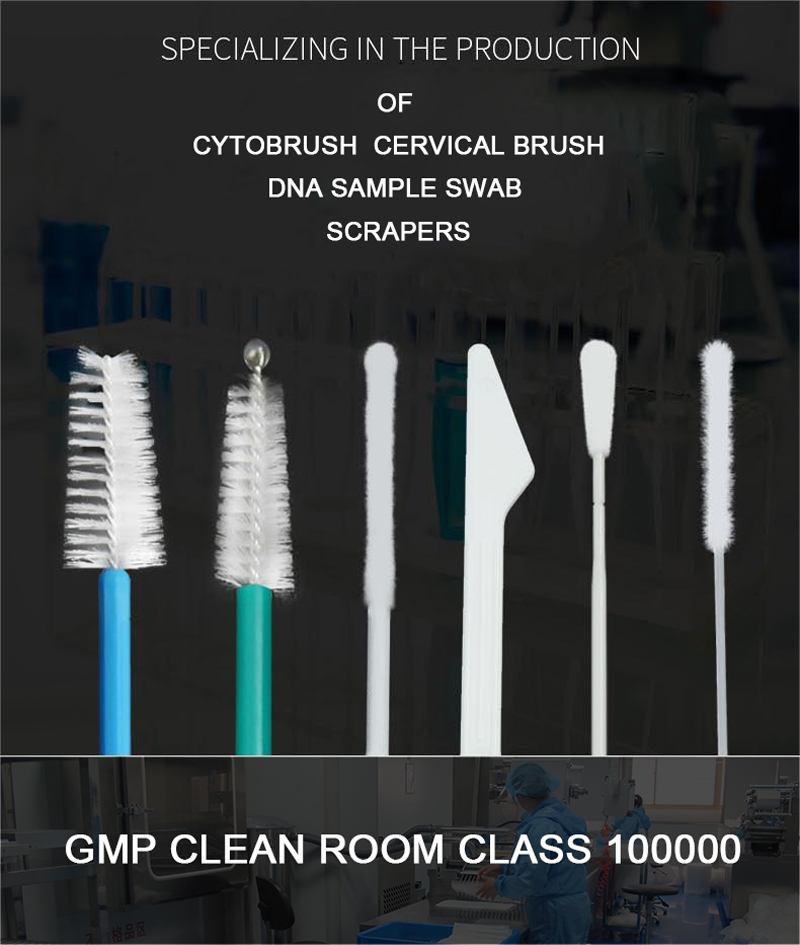 Single Use Medical Cotton Swab , Nose Throat Swab With Break Point