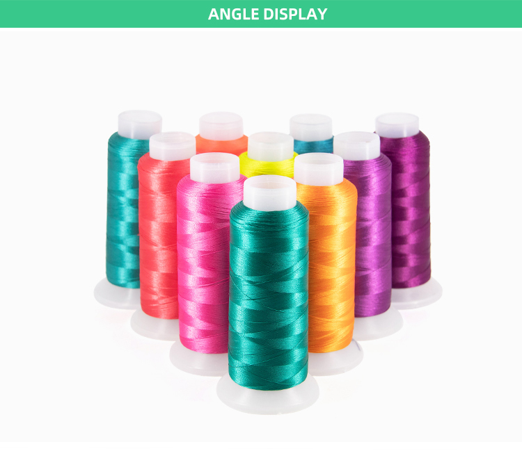 Reflective Embroidery Thread 120D/2 KANGFA Polyester Thread for Rayon Embroidery