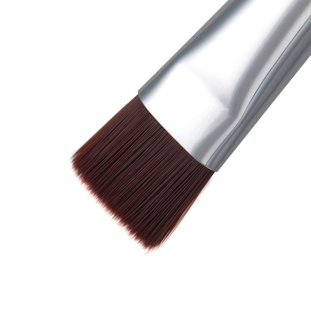 Fine Tipped Synthetic Makeup Brushes Set square Flat Definer Brush
