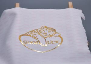 China One Colour Custom Iron On Stickers , Garments Heat Transfer Labels wholesale