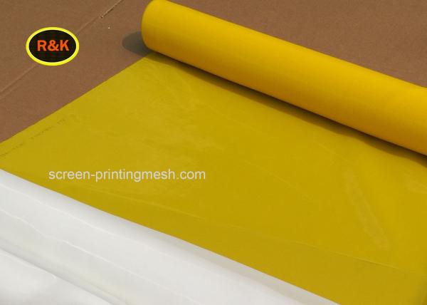 Yellow White Color Thermal Screen Roll 70 Mesh High Tension FDA / SGS Approved