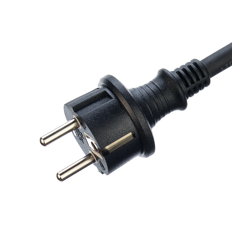 LY BC01 Euro Power Plug Ac Power Supply Adapter Cord for Balcony Solar System H07rn-f 2.5*3c Eu 0.75mm 1mm 2 Core Rubber Wire