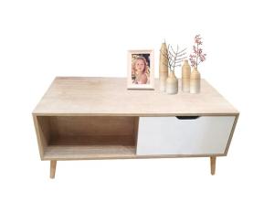 China Low White 110X55X42.5cm Solid Wood TV Bench With Melamine Finishing wholesale