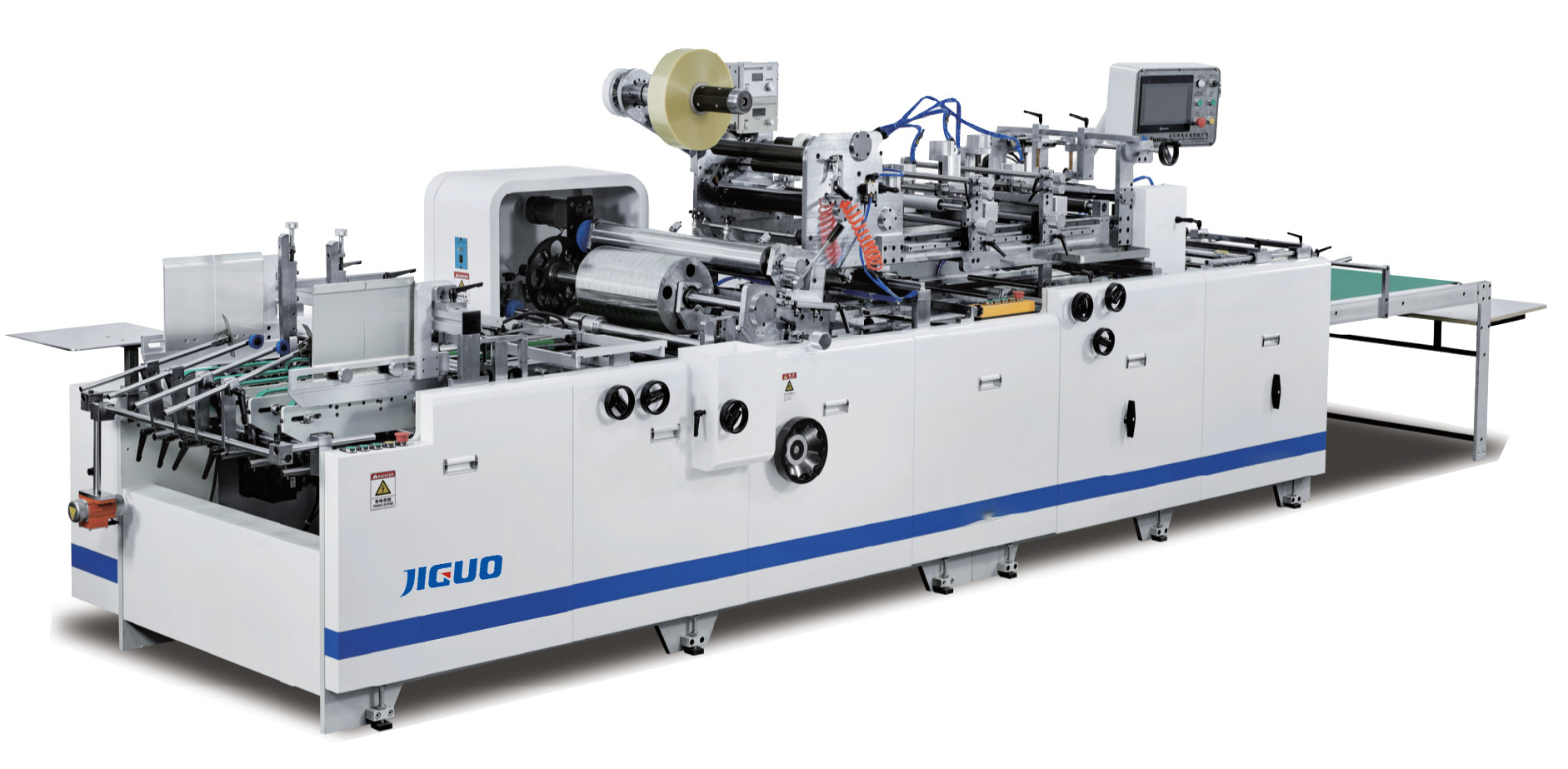 JIGUO Window Patching Machine 900×680mm Tissue Box Corner Cutting Creasing