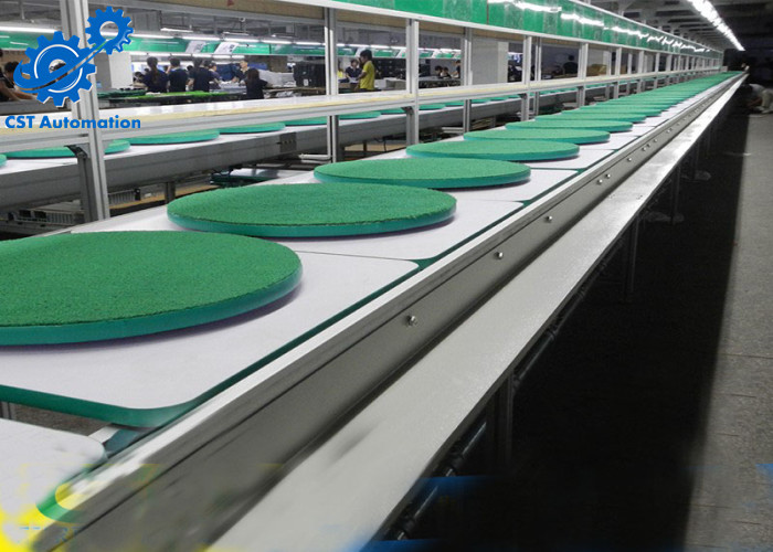 380V 50Hz Automated Assembly Lines , Double Chain Conveyor Running Smoothly
