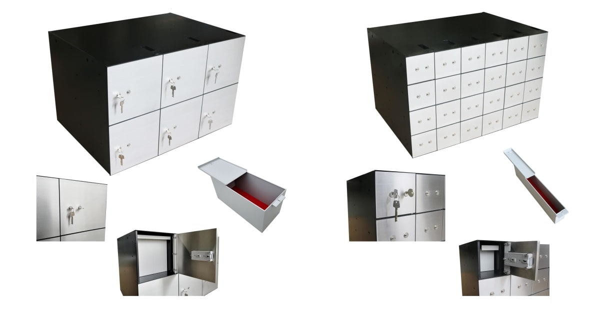 125mm Height 135mm Width Safety Lockers For Home , Metal Safe Locker