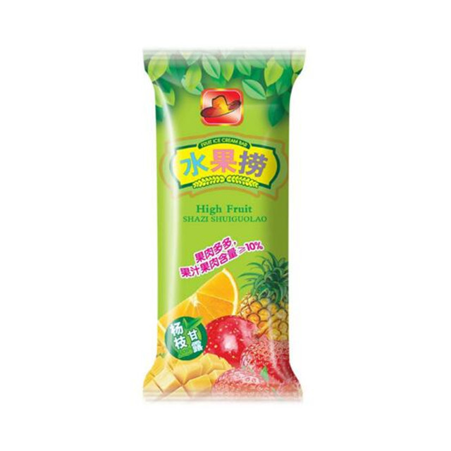 Wholesale custom printed back seal plastic pouch popsicle packaging bag