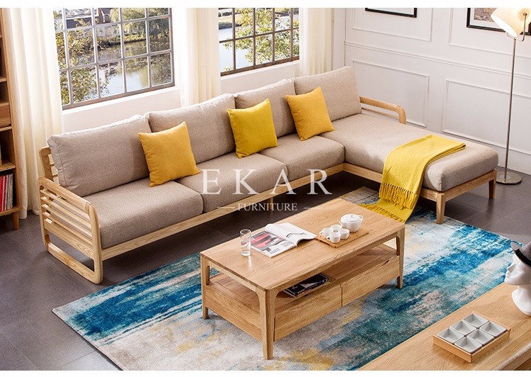 New Model 6 Seater Wood Sofa Set