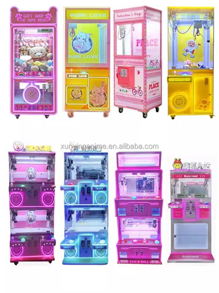 Coin Operated Child Toy Crane Claw Vending Gift Game Machine for Amusement Game Center