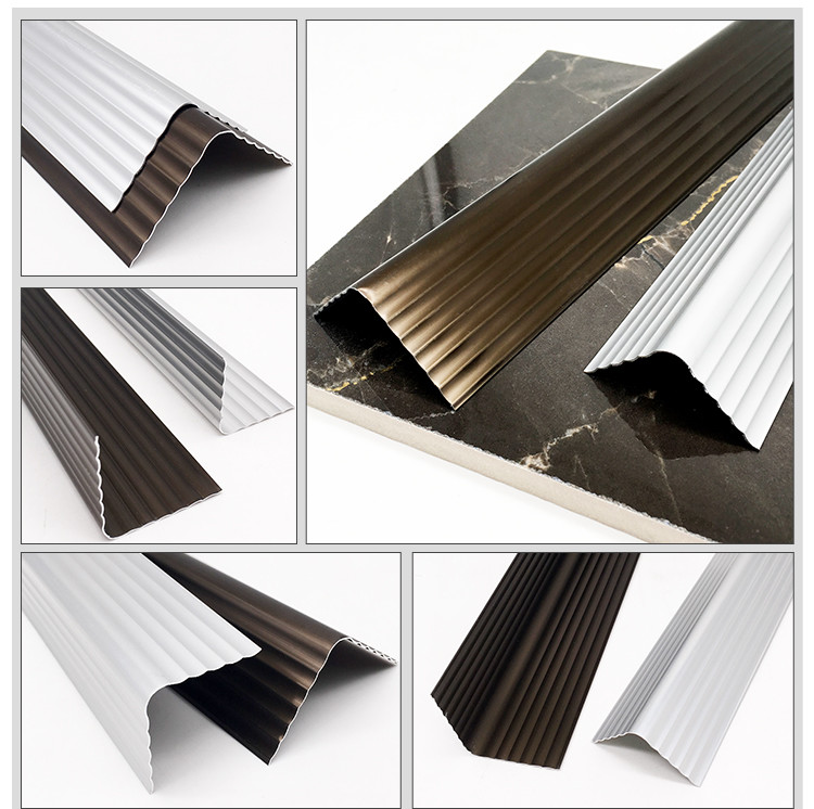 L Shape Aluminium Edging Profile 6063-T5 6061-T6 For Wall Customized