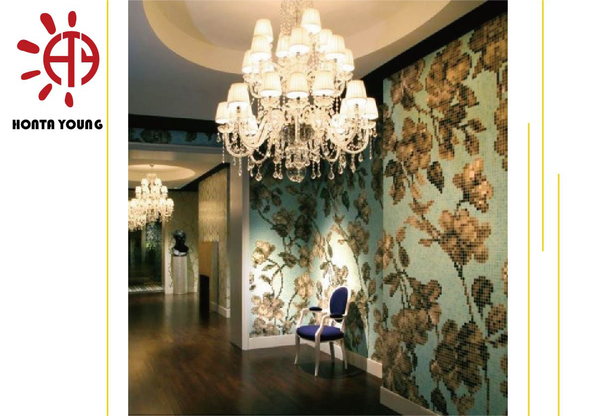 HTY - TC 300 300*300 Best Selling Cinerous Strip Glass Mosaic Tiles for Wall Designs