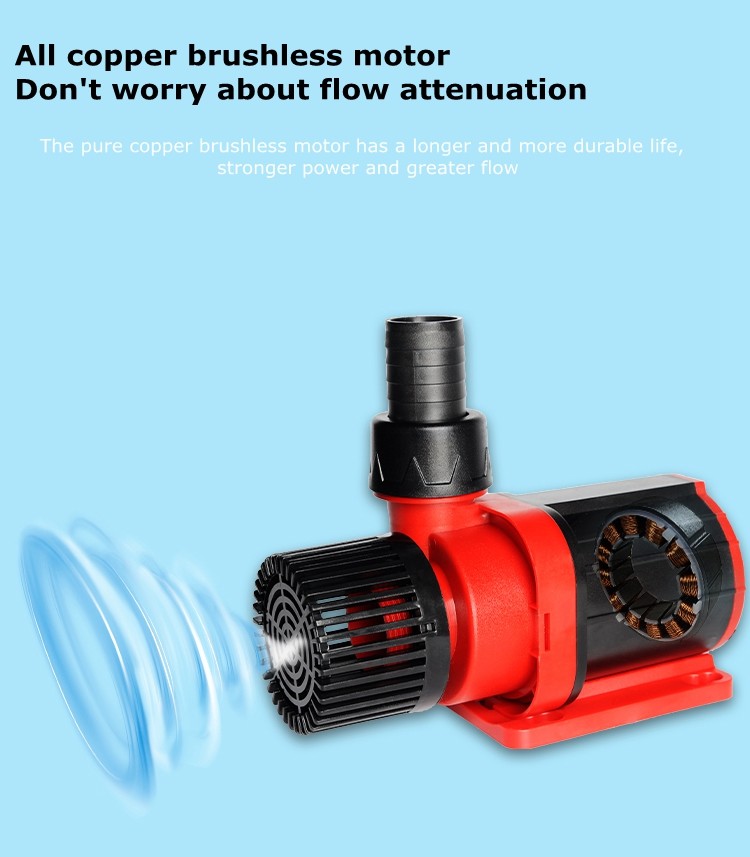 Energy Saving Dc24v 2245gph 19ft Pond Water Pump