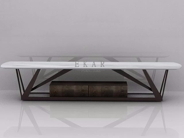 Italy Simple Style Modern Designs Rosa Gray Marble Coffee Table ZZ-S1710