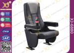 Heavy Duty Steel Mechanism Movie Cinema Theater Chairs Top Grain Italian Leather