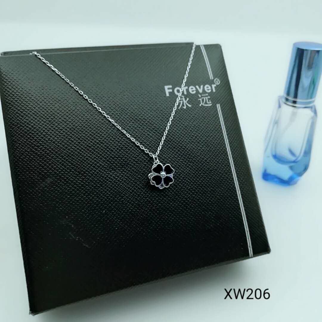 Latest product super quality China sale jewelry charm white stainless steel necklace whole XW248