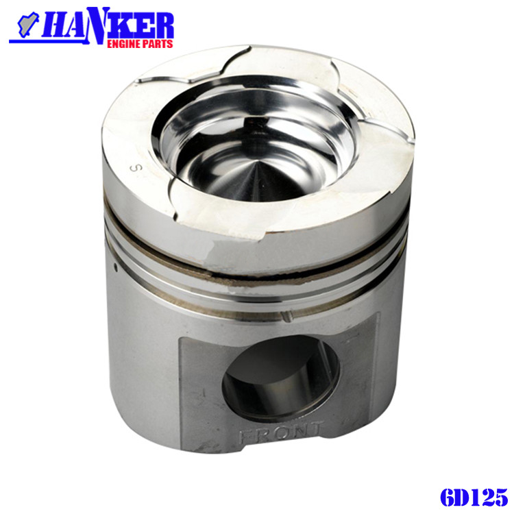 Excavator Engine Piston Komatsu 6D125 Aluminum Alloy Piston 6150-31-2112