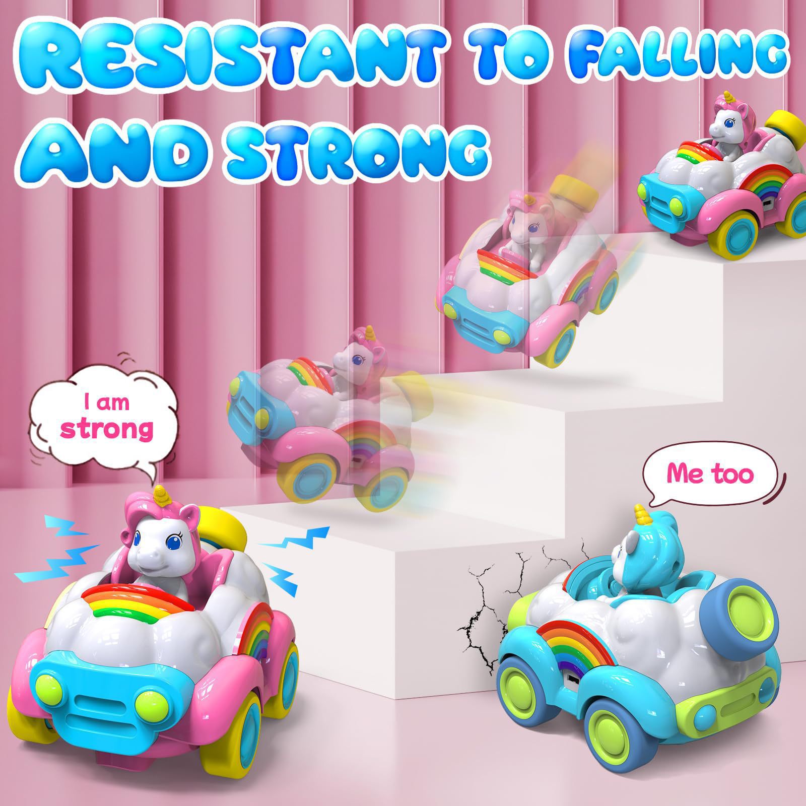 Radio Control Toys for Kids 2 Pack Cartoon Remote Control Cars Age Range 2 to 4 Years