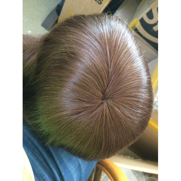 Lace Or PU Base Custom Hair System Natural Mens Toupee Human Hair