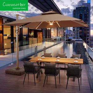 China Outdoor Umbrella Patio Aluminium Garden Parasol Beach Umbrella with Mail Packaging wholesale