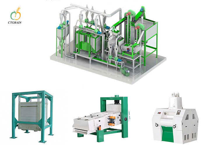 Three Layers 60TPD Manual Flour Mill Machine