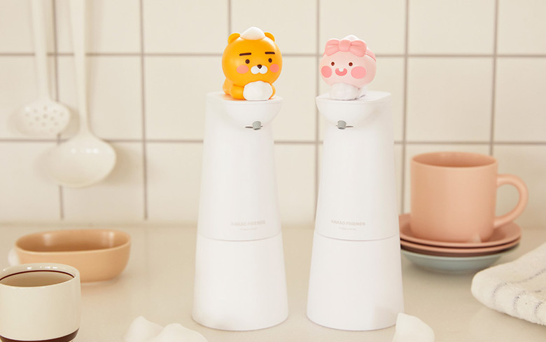 250ML Cute Automatic Soap Dispenser FCC OEM Sensor Foaming