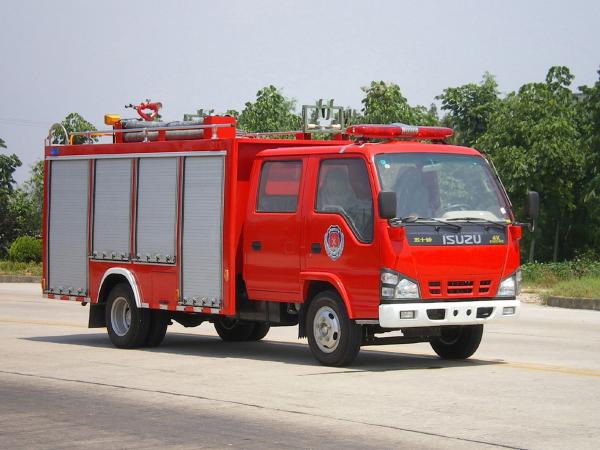 Quality Compact Fire Fighting Water Truck 88KW 4x2 With 2000L Capacity for sale