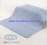 Best quality AZO free cotton terry dobby small red wholesale hand towels