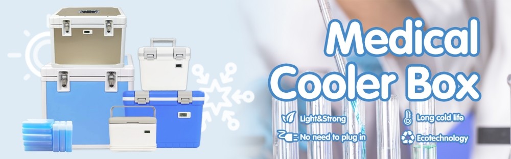 High Quality Medical Laboratory PU Insulated Cold Chain Coolling Box WithTemperature Display