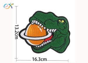 China New Design Club Badge Cartoon Planet Dinosaur Chenille Embroidery Patch wholesale