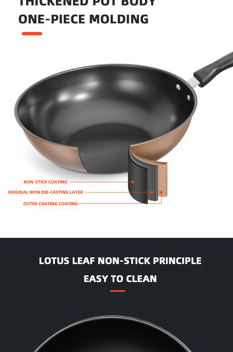 Customized Logo Cast Iron Cookware Set 3 Piece Non Stick With Plastic Handle